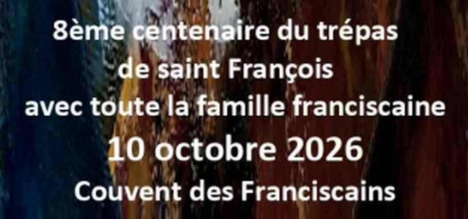Commémoration de la mort de St François d’Assise